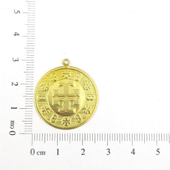 AC LATÃO MEDALHA GRANDE SIMBOLOS 1 ARG