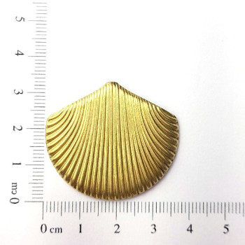 AC LATÃO CONCHA DO MAR 35MM S/ARG