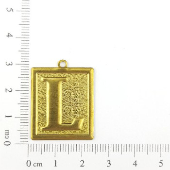 AC LATÃO PLACA TXT LETRA L 1 ARG