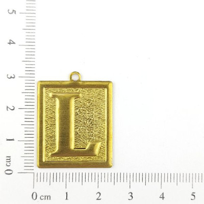 AC LATÃO PLACA TXT LETRA L 1 ARG