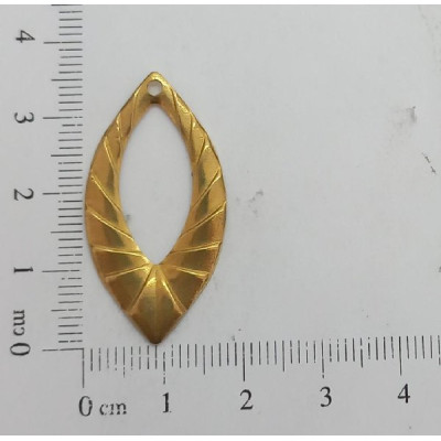 AC LATÃO NAVETE G LISO RISCOS 1 FURO