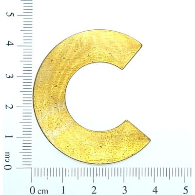 AC LATAO MEIA LUA 46MM LARGA CHAPA LISA S/ FURO