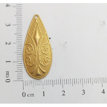 AC LATÃO GOTA G TXT GEOMETRICA 1 FURO