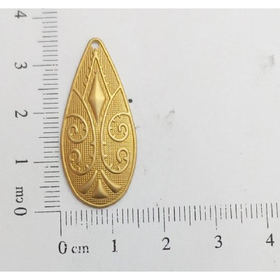 AC LATÃO GOTA G TXT GEOMETRICA 1 FURO