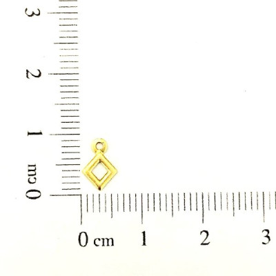 AC LATÃO LOSANGO MINI 9MM LISO VZD 1 ARG