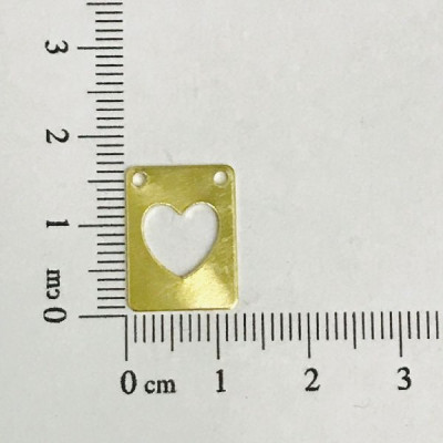 AC LATÃO ESCAPULÁRIO CORAÇÃO LISO VZD