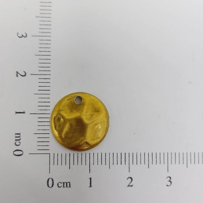 AC LATÃO CRATERA P REDONDA 15MM 1 FURO