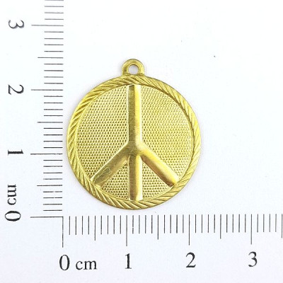 AC LATÃO REDONDO PAZ AMOR BORDA 1 ARG