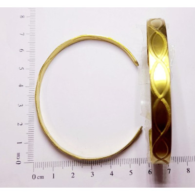 AC LATÃO BRACELETE INFINITO 2 FUROS