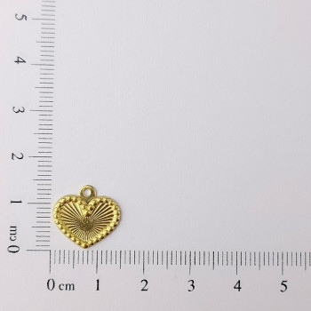 AC LATÃO CORAÇÃO 11MM BORDA 1 ARG