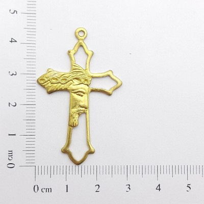 AC LATÃO CRUZ FACE DE CRISTO VZD 1 ARG