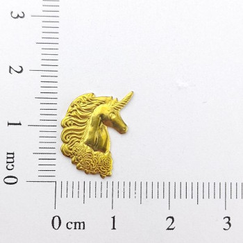 AC LATÃO CABEÇA UNICÓRNIO DIREITO S/ ARG