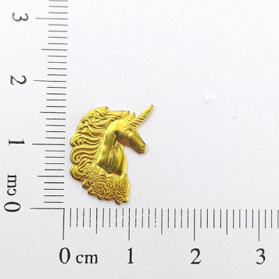 AC LATÃO CABEÇA UNICÓRNIO DIREITO S/ ARG