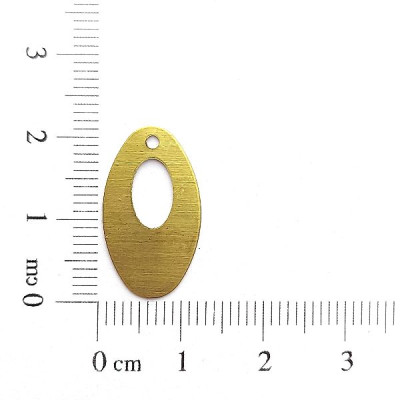 AC LATÃO OVAL M RETO VZD 1 FURO