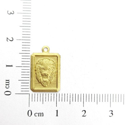 AC LATÃO PLACA 18MM LEÃO DE JUDÁ 1 ARG