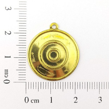 AC LATÃO REDONDO OLHO GREGO 2,5CM 1 ARG