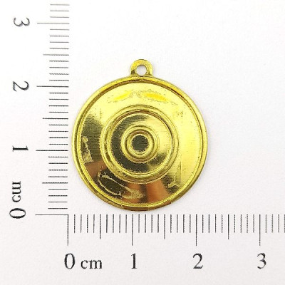 AC LATÃO REDONDO OLHO GREGO 2,5CM 1 ARG