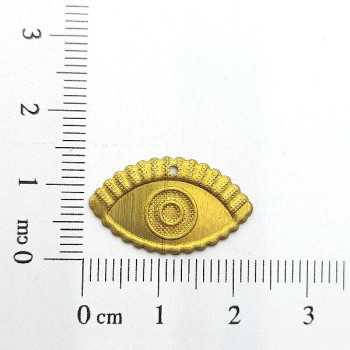 AC LATÃO OLHO GREGO M 1 FURO