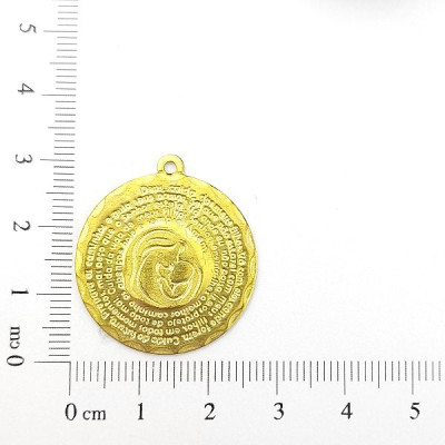 AC LATÃO REDONDO VÓRTICEORAÇÃO DE MÃE 1 ARG