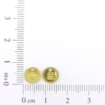 AC LATÃO REDONDO P MANDAMENTO VI 1 FURO