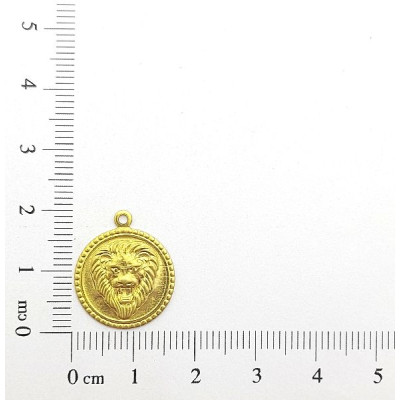 AC LATÃO REDONDO M 20MM LEÃO DE JUDÁ BORDA 1 ARG