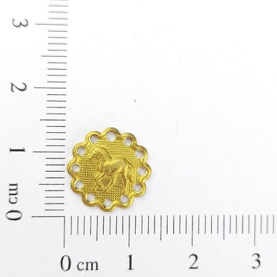 AC LATÃO REDONDO CAVALO BORDA FUROS