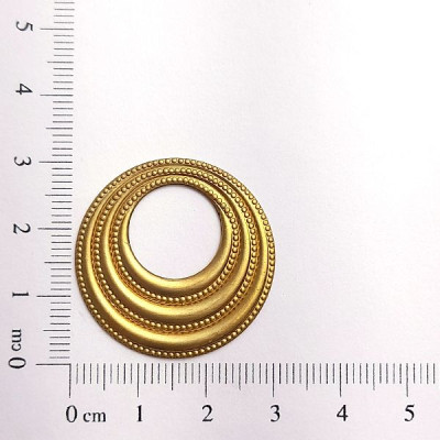 AC LATÃO REDONDO VZD 3 LINHAS LISAS S/ FURO