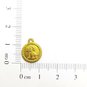 AC LATÃO REDONDO P CACHORRO BORDA 1 ARG