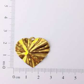 AC LATÃO CORAÇÃO M 23,5MM AMASSADO 1 ARG