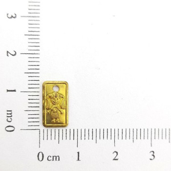 AC LATÃO RETANGULO MENINA 1 FURO