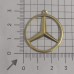 AC LATÃO LOGO MERCEDEZ 30MM 1 ARG
