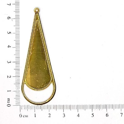 AC LATÃO GOTA G LISA CHEIA RESINA VZD BAIXO 1 ARG