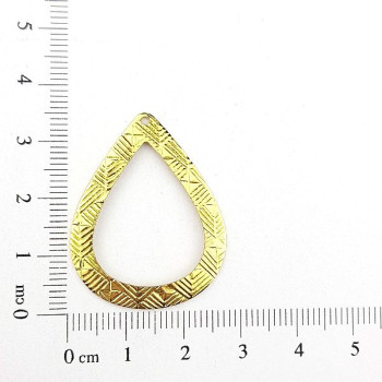 AC LATÃO GOTA G TXT FINA MEIO VZD 1 FURO