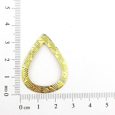 AC LATÃO GOTA G TXT FINA MEIO VZD 1 FURO