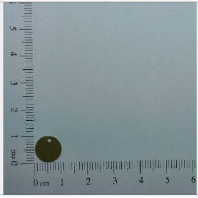 AC LATÃO REDONDO 10MM LISO 1 FURO