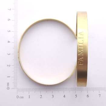 AC LATÃO BRACELETE FAMÍLIA 2 FUROS