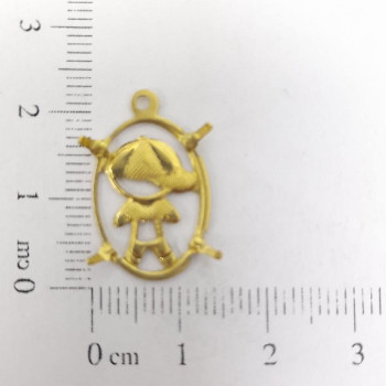 AC LATÃO OVAL MENINO CHATÃO 13X18 1 ARG