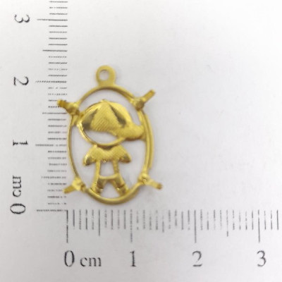 AC LATÃO OVAL MENINO CHATÃO 13X18 1 ARG