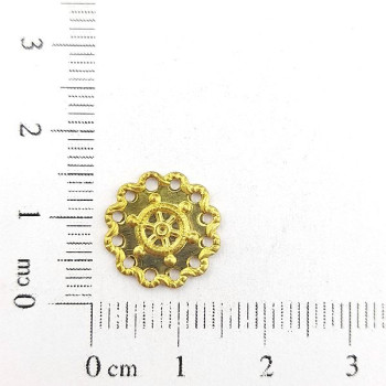 AC LATÃO REDONDO TIMÃO BORDA FUROS