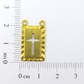 AC LATÃO ESCAPULÁRIO CRUZ VZD BORDA 1 ARG