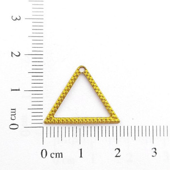 AC LATÃO TRIANGULO VZD TXT 1 FURO