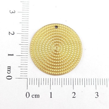 AC LATÃO REDONDO G ABL TXT BOLINHA 1 FURO