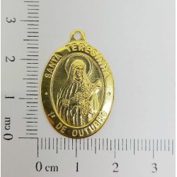 AC LATÃO MEDALHA SANTA TERESINHA 1 ARG