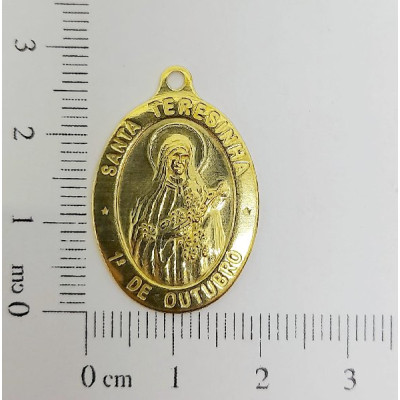 AC LATÃO MEDALHA SANTA TERESINHA 1 ARG