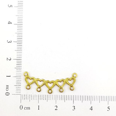 AC LATÃO CANGA 5 CORAÇÕES 7 ARG