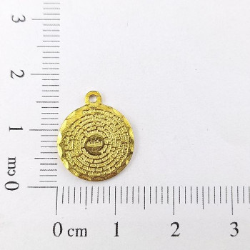 AC LATÃO MEDALHA 15MM VÓRTICE PAI NOSSO 1 ARG