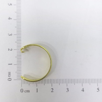 AC LATÃO ARGOLA M REDONDA MEIO TXT