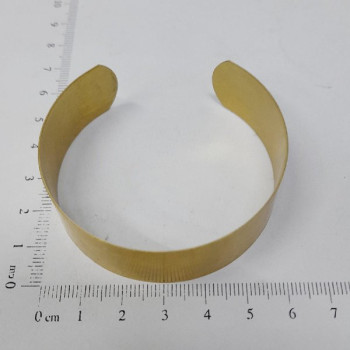 AC LATÃO BRACELETE 18MM LISO S/ FUROS