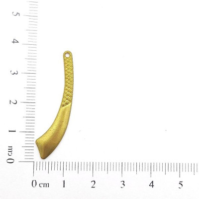 AC LATÃO VÍRGULA ESQUERDO CHEIA TXT LISA 1 FURO