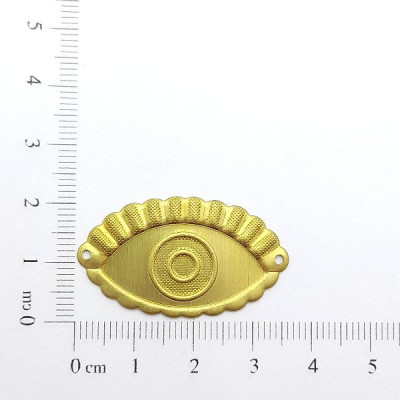 AC LATÃO OLHO GREGO G 2 FUROS